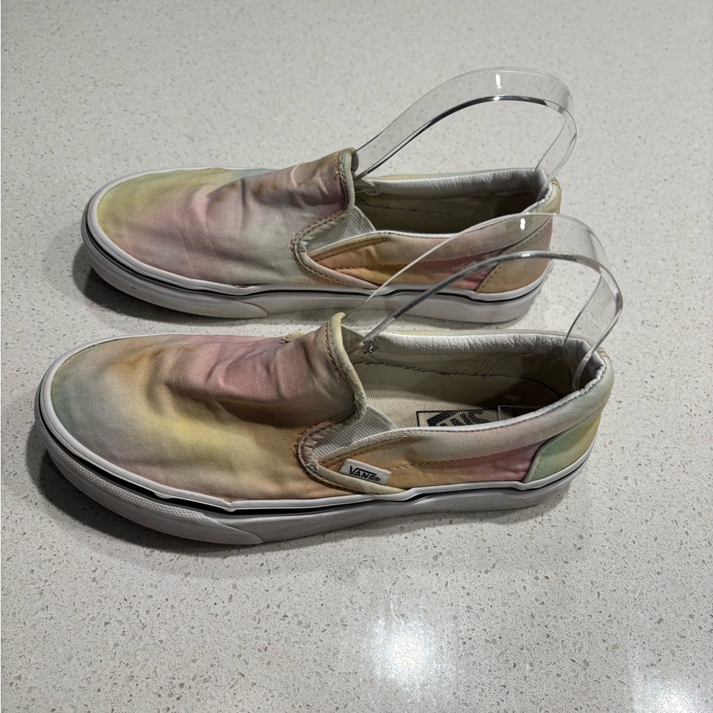 Vans | Pastel Tie-Dye Slip-On Shoes, size 7